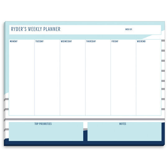 Color Block Weekly Scheduler